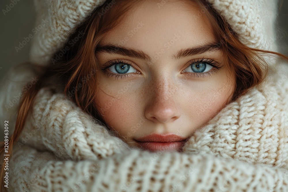Woman Self Examining Neck for Thyroid Health Issues and Pain Symptoms Woman Self Examining Neck for Thyroid Health Issues and Pain Symptoms