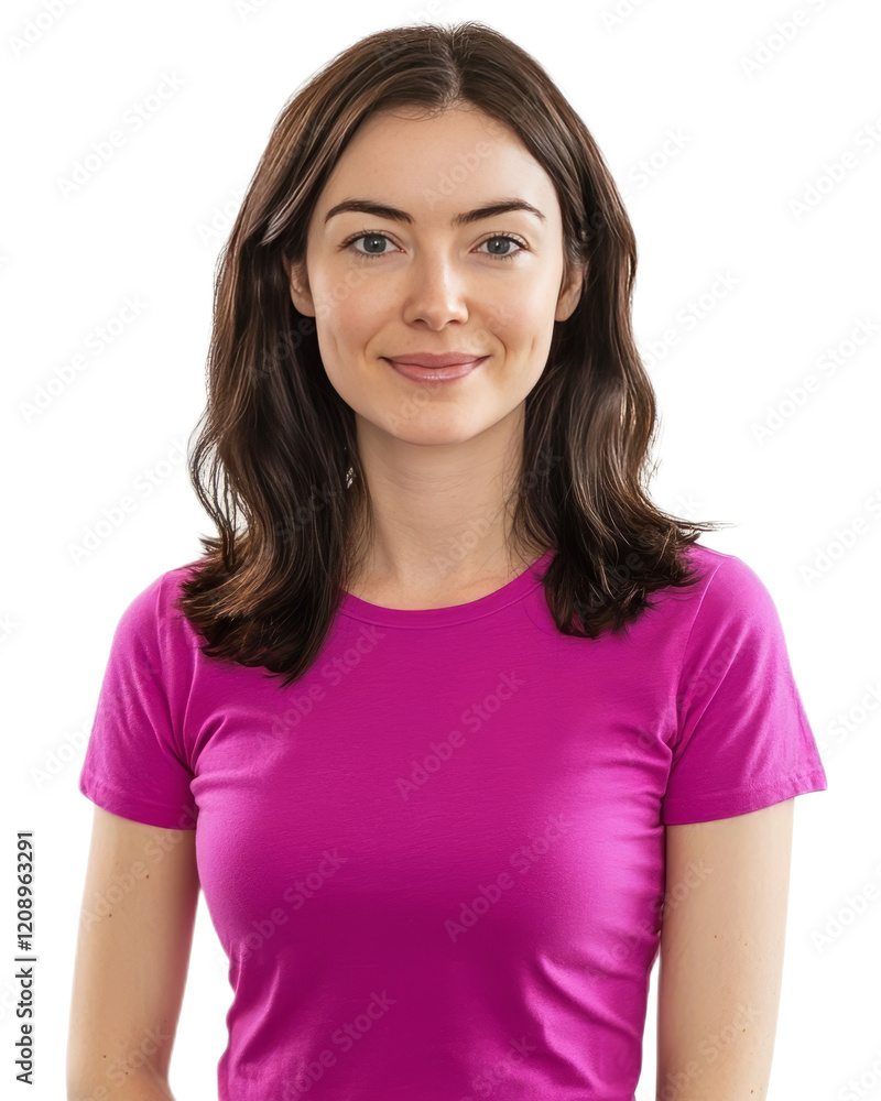 Confident and Friendly Young Professional Woman with Warm Smile in Studio Portrait Confident and Friendly Young Professional Woman with Warm Smile in Studio Portrait