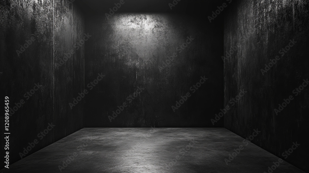 scary dark walls with slightly light black concrete cement texture for background images