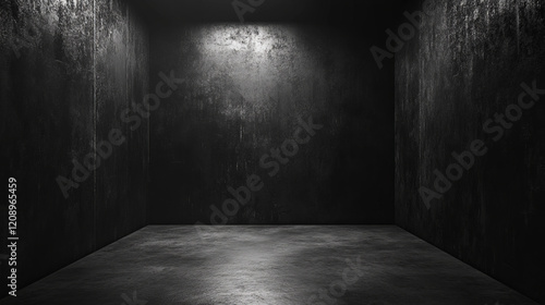 scary dark walls with slightly light black concrete cement texture for background images