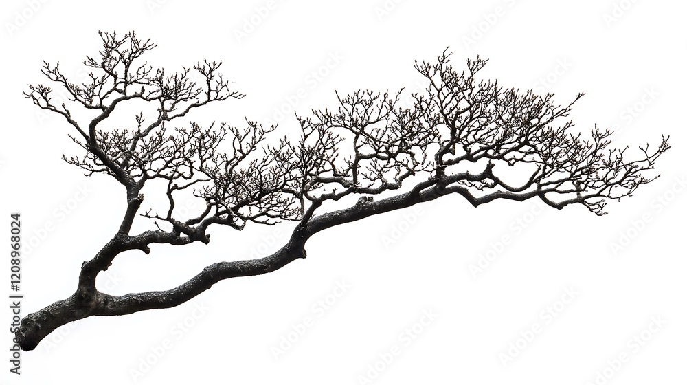 Fototapeta premium Silhouetted Dead Trees at Sunset: A Fiery Landscape
