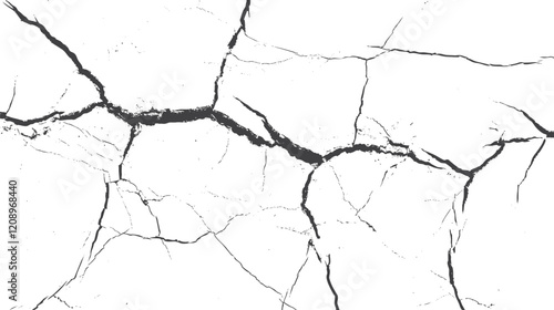 old cracked texture, dry land crack texture for overlay. Vector crack concrete texture white and brown grunge texture. old wall background crack vector, grunge texture.	