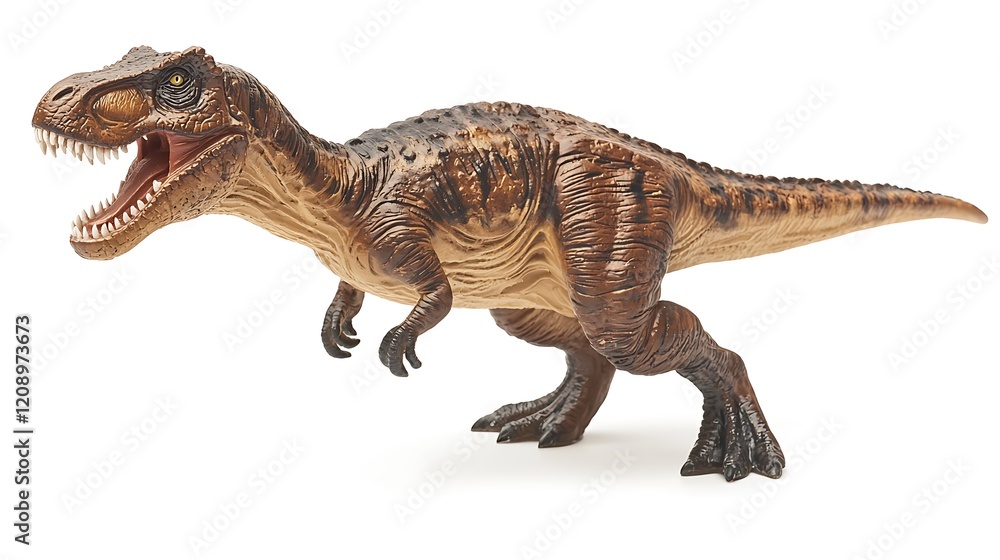 Fototapeta premium Majestic Tyrannosaurus Rex Roaming Prehistoric Jungle