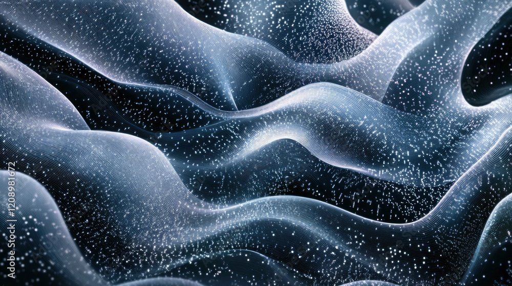 Obraz premium Network connection, big data visualisation. Abstract digital background. Technology backdrop.