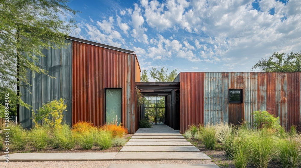 Rustic Modern Home with Corrugated Metal Exterior Rustic Modern Home with Corrugated Metal Exterior