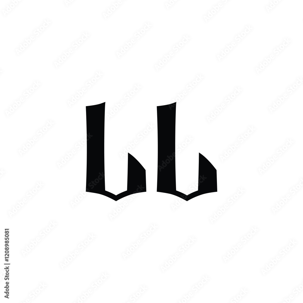 LL monogram logo design letter text name symbol monochrome logotype alphabet character simple logo LL monogram logo design letter text name symbol monochrome logotype alphabet character simple logo