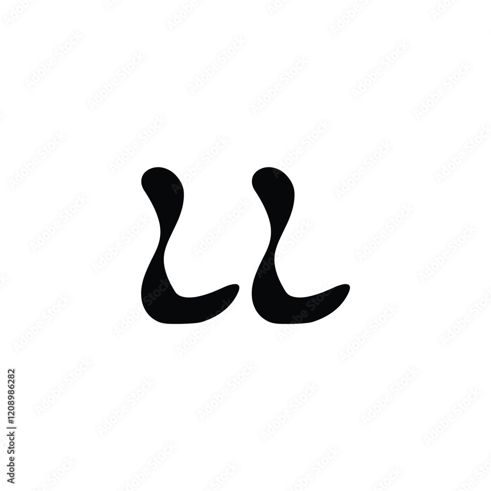 LL monogram logo design letter text name symbol monochrome logotype alphabet character simple logo LL monogram logo design letter text name symbol monochrome logotype alphabet character simple logo