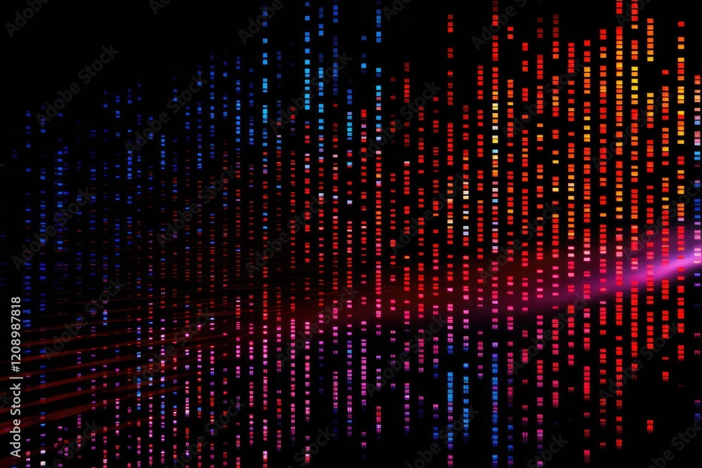Dynamic neon binary code pattern illuminating a dark background, creating an immersive atmosphere with vibrant colors and fluid movements, perfect for digital art enthusiasts and tech lovers Dynamic neon binary code pattern illuminating a dark background, creating an immersive atmosphere with vibrant colors and fluid movements, perfect for digital art enthusiasts and tech lovers