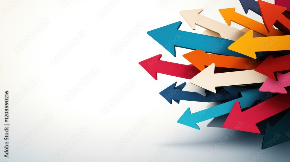 Dynamic colorful arrow directional movement abstract design digital art vibrant environment aesthetic viewpoint concept of progress Dynamic colorful arrow directional movement abstract design digital art vibrant environment aesthetic viewpoint concept of progress