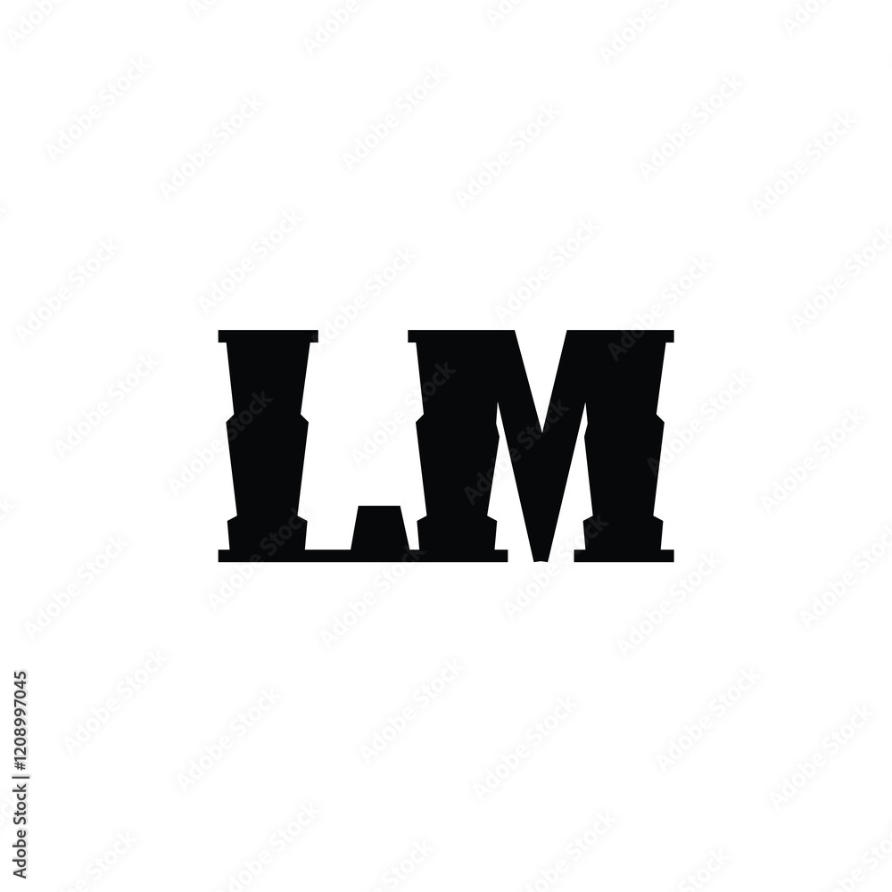 LM monogram logo design letter text name symbol monochrome logotype alphabet character simple logo LM monogram logo design letter text name symbol monochrome logotype alphabet character simple logo