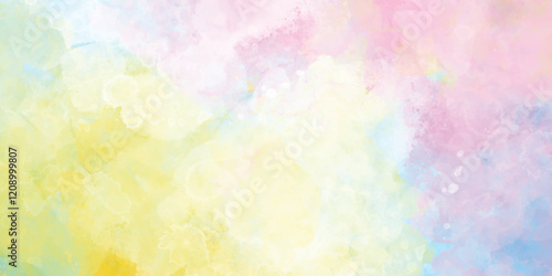 Multicolored background in watercolor, colorful watercolor background texture