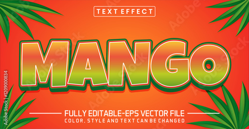 Mango font Text effect editable