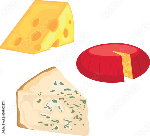 Cheese illustration vector pack