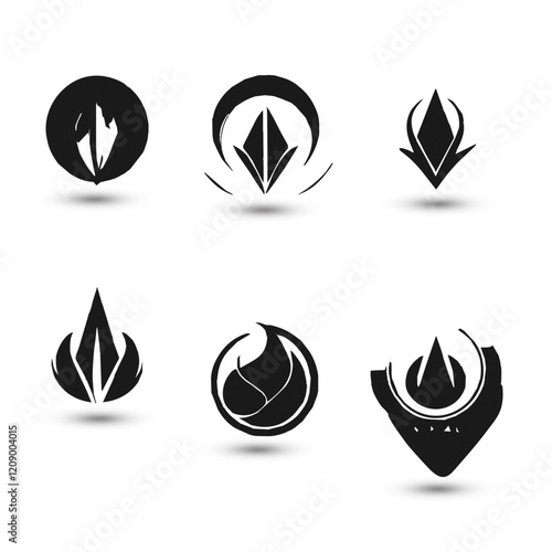Set Collection Logo symbol icon brand identity finance business icons