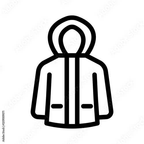 raincoat outline style