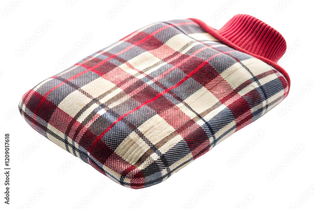 Red and Beige Plaid Hot Water Bottle Red and Beige Plaid Hot Water Bottle