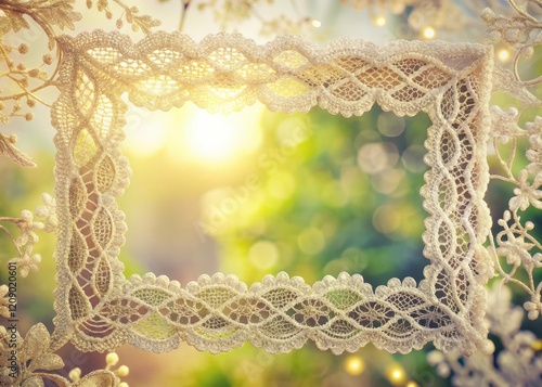 Minimalist Lace Fabric Frame Photography: Elegant Backgrounds & Textures