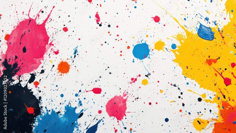Vibrant Color Splashes Abstract Art Vibrant Color Splashes Abstract Art