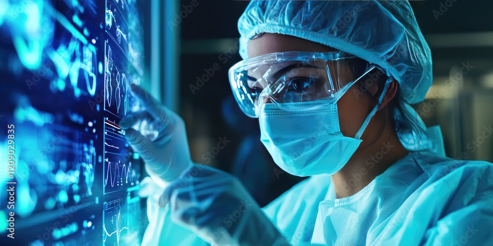 Healthcare workers in PPE attending to patients. Healthcare workers in PPE attending to patients.