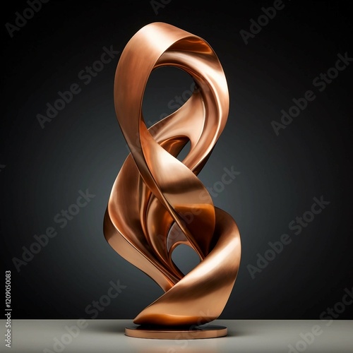 Abstract Sculpture of Twisted Shape - Modern and Sophisticated 