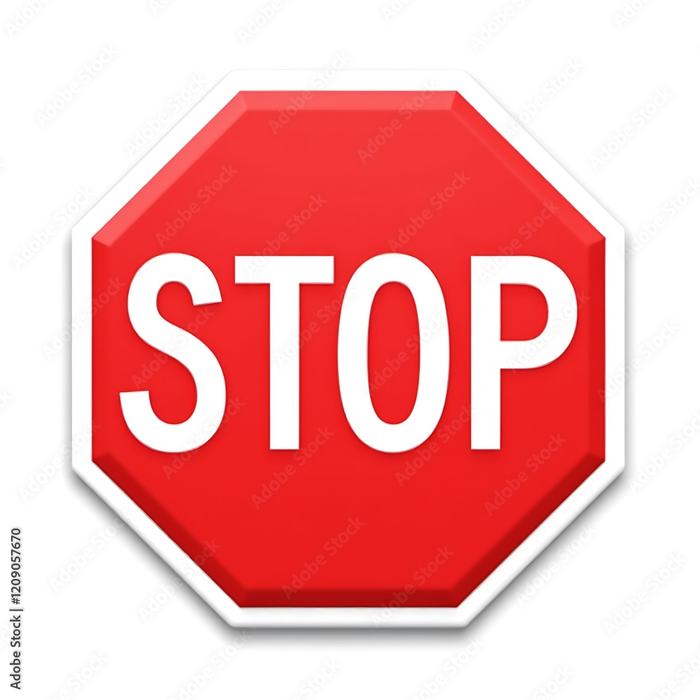 Red Stop Sign Illustration High Resolution Image Red Stop Sign Illustration High Resolution Image