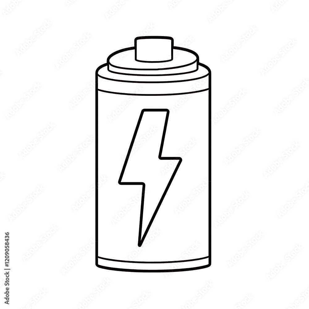 Battery Power Icon Energy Symbol Graphic