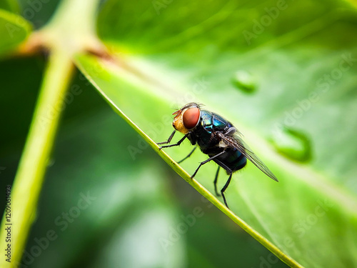 Cochliomyia hominivorax, the New World screw-worm fly, or screw-worm for short, is a species of parasitic fly that is well known for the way in which its larvae (maggots) eat the living tissue.