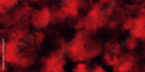 Black and red background with watercolor paint and grunge clouds, mysterious flowing digital particles of red clouds grunge, Textured dark red gradient background with Antique red stains and clouds.