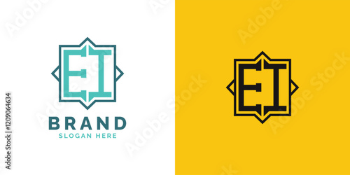 Modern EI Monogram Logo Design. Initial Letter EI Logo, Versatile Branding Suitable for any Brand
