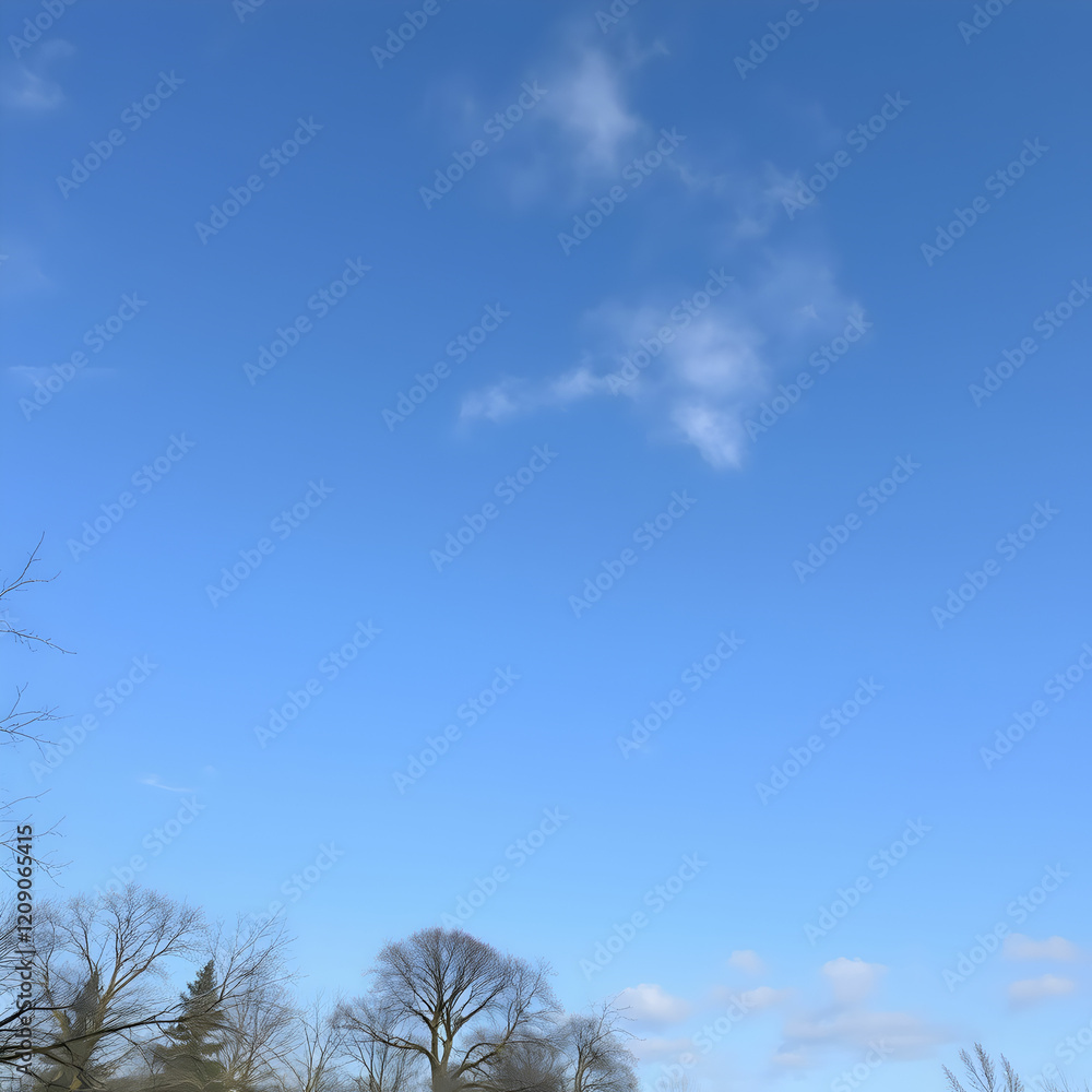 Empty sky in nature scene in the park Empty sky in nature scene in the park
