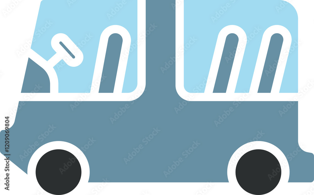 Delivery Van Icon Illustration