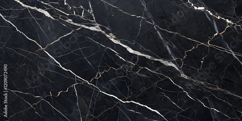 Sleek And Polished Black Marble Texture For Seamless Background And Luxurious Counters In Interior Or Exterior Design High Resolution 3d Render