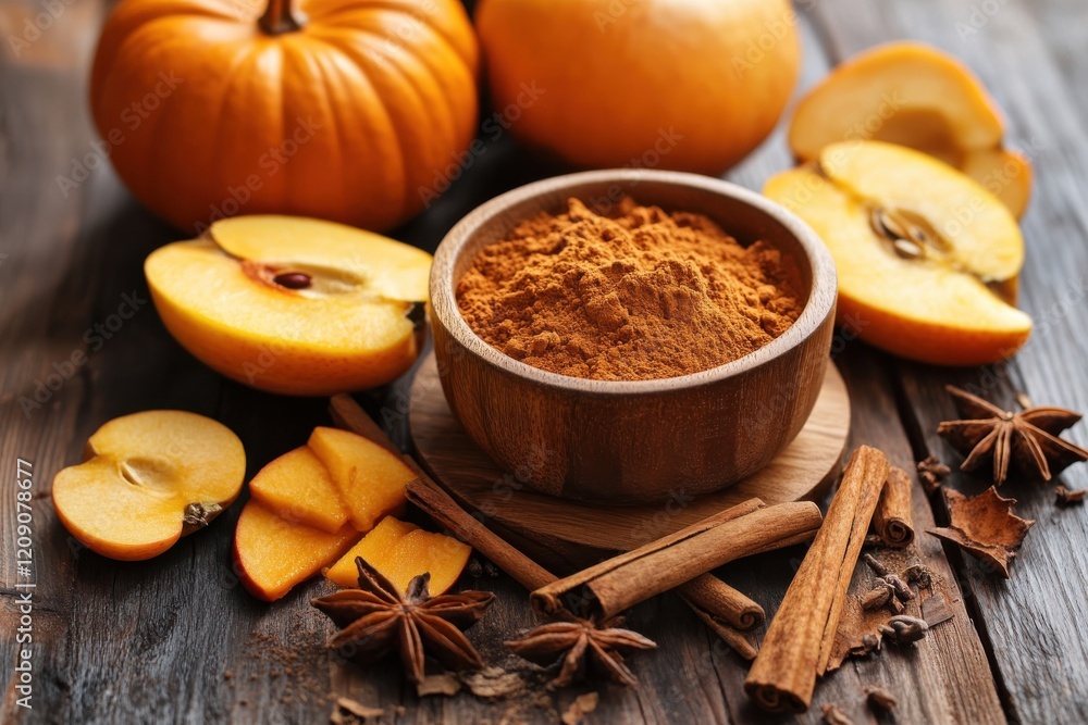 Delicious Baking Ingredients: Pumpkin, Cinnamon, and More for Perfect Treats Delicious Baking Ingredients: Pumpkin, Cinnamon, and More for Perfect Treats