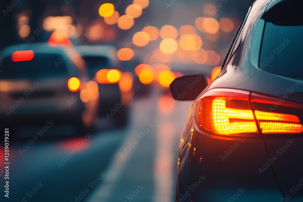 traffic jams in the city, road, rush hour, Generative AI traffic jams in the city, road, rush hour, Generative AI