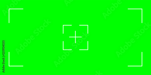 Green screen backdrop with tracking markers. Used for chromakeying and VFX integration in movies. High-quality vector illustration for professional video production.