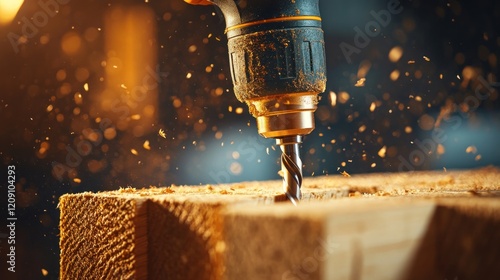 Drilling Precision: Capturing the Essence of Woodworking photo