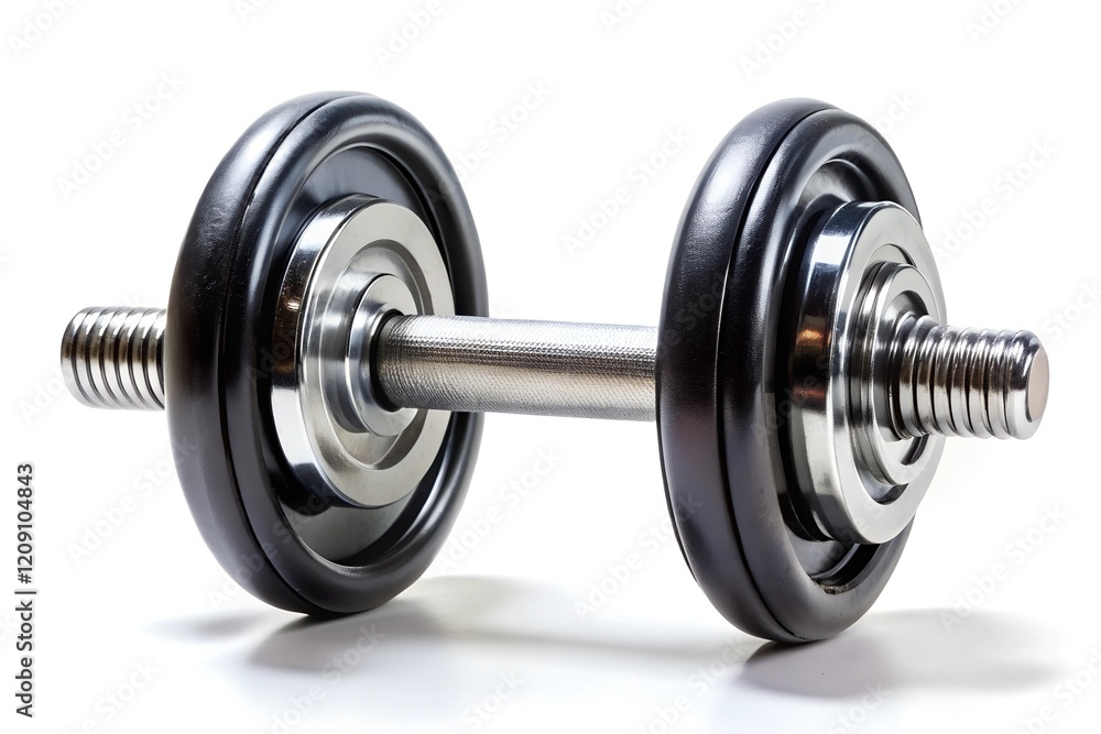 Dumbbell on white background Dumbbell on white background