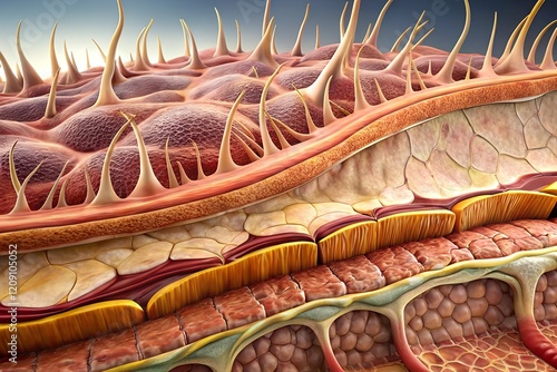 human skin tissue the subcutaneous layer