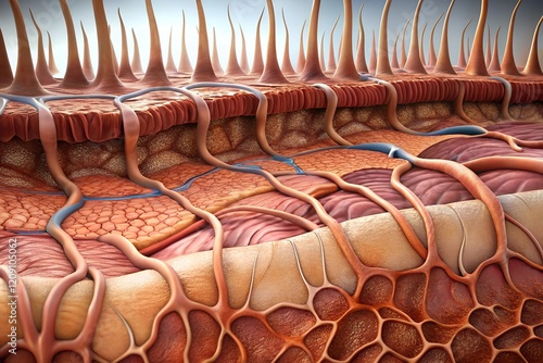 human skin tissue the subcutaneous layer