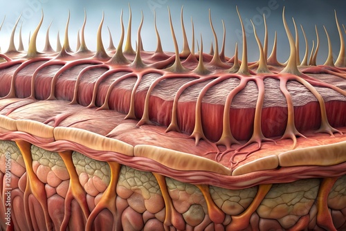 human skin tissue the subcutaneous layer