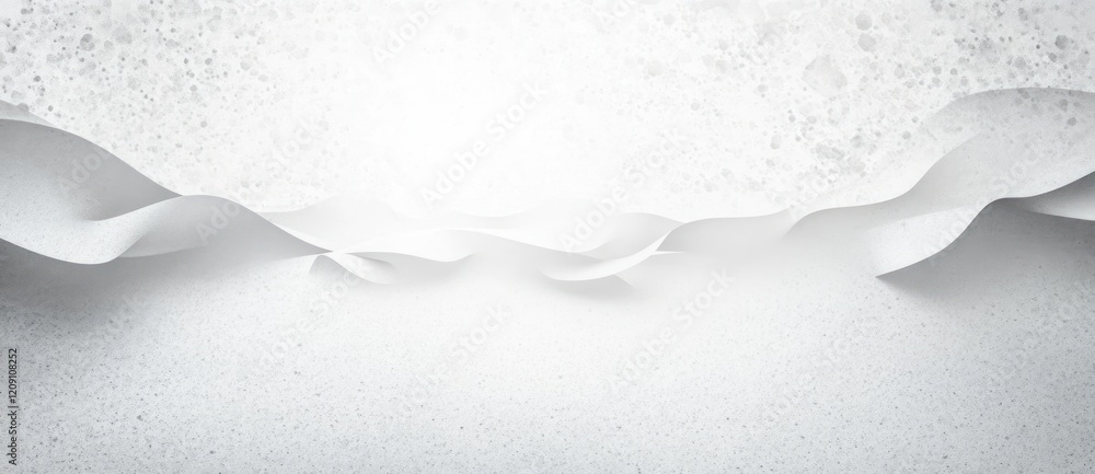 Obraz premium Minimalist Abstract Composition Soft Gradients White Gray Circular Patterns