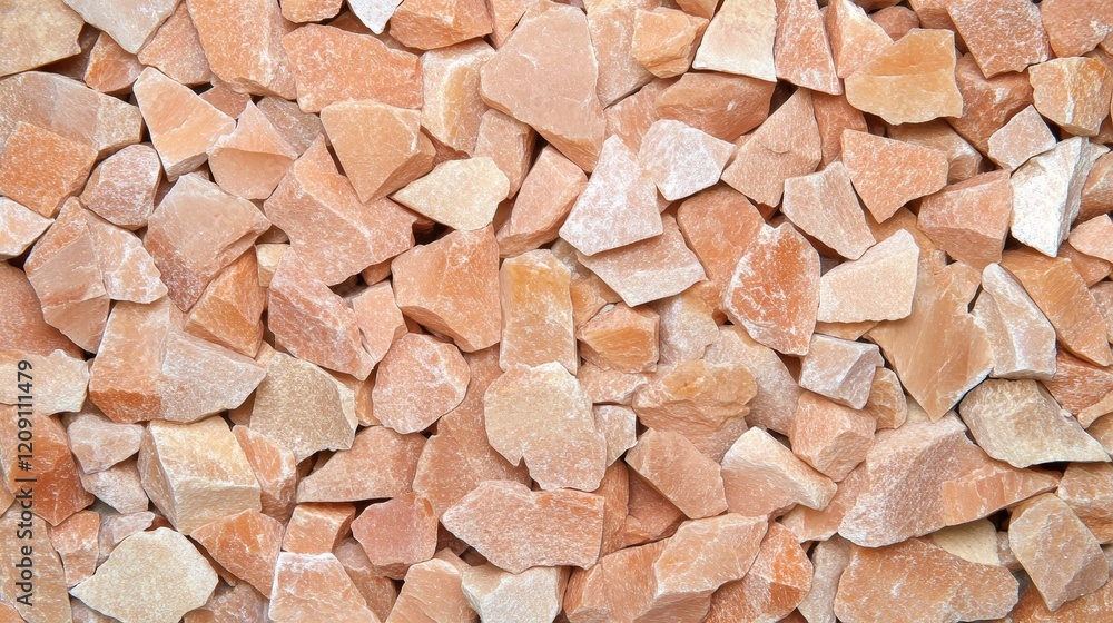 Peach Colored Stone Chip Aggregate Texture Background