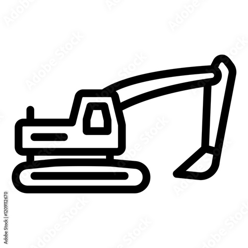 xcavator Line Icon photo