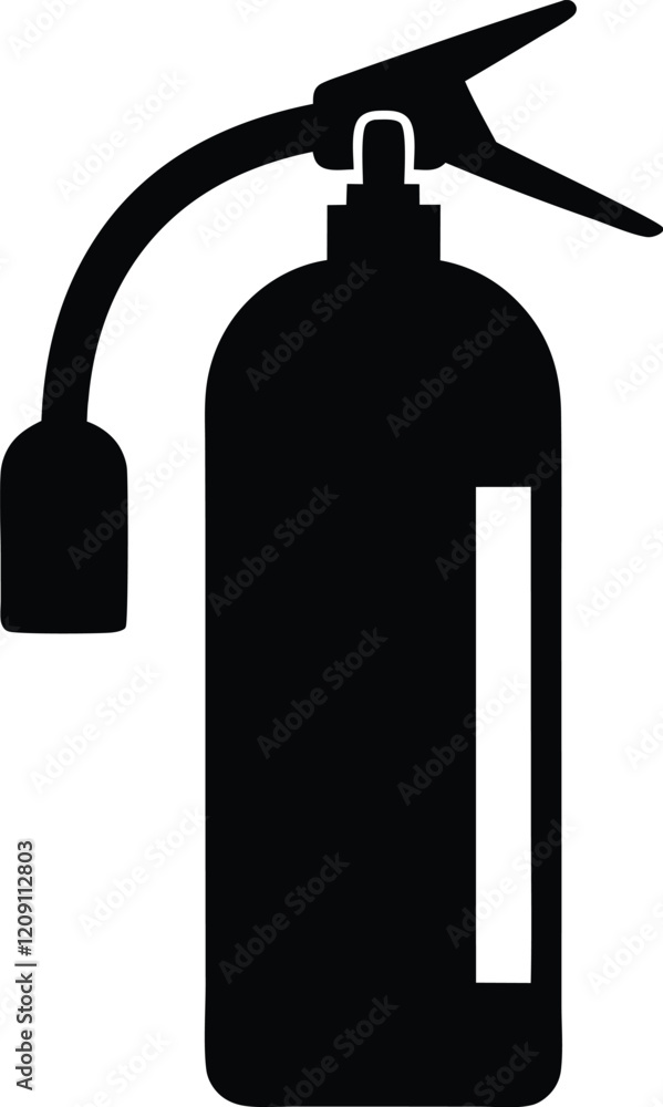 Fire extinguisher silhouette vector, Fire extinguisher icon sign vector illustration design Fire extinguisher silhouette vector, Fire extinguisher icon sign vector illustration design