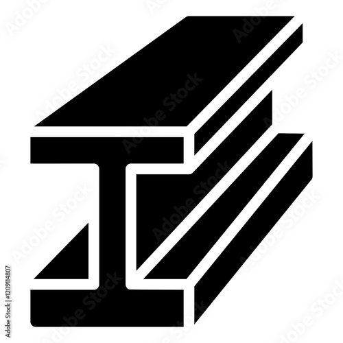 steel beam Solid icon