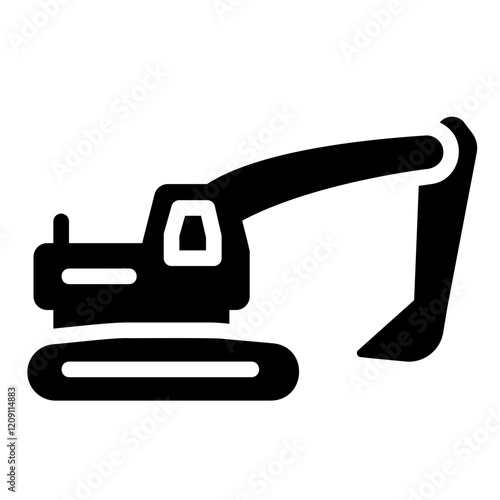 xcavator Solid icon photo