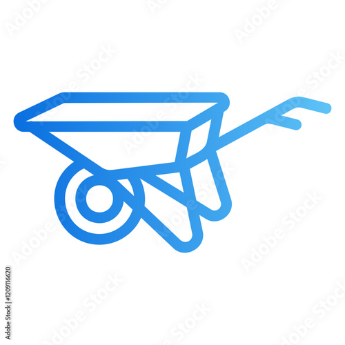 wheelbarrow Gradient icon