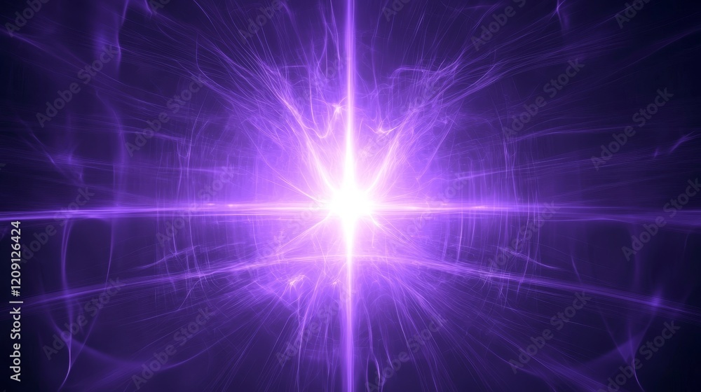 Purple Energy Burst Celestial Light and Cosmic Rays Purple Energy Burst Celestial Light and Cosmic Rays