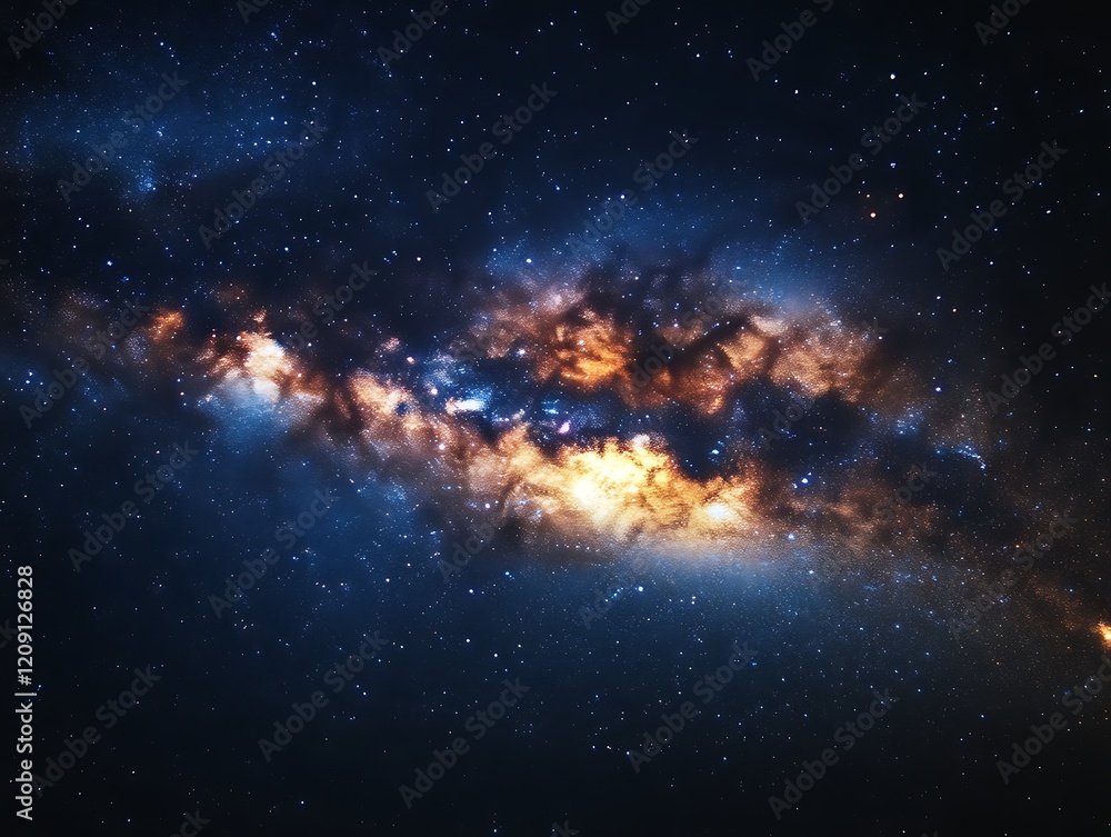 Obraz premium Vibrant nebula in deep space.