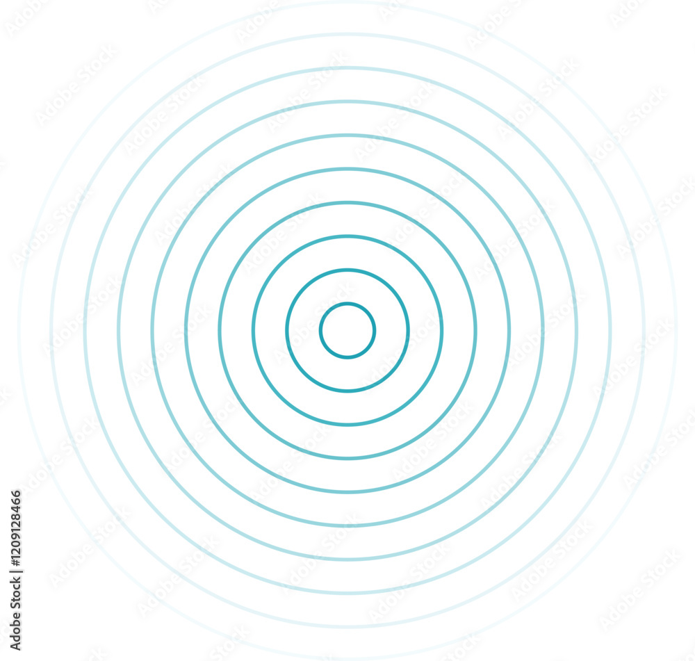 Radio Wave Signal, Network Signal Concept Vector Isolated Radio Wave Signal, Network Signal Concept Vector Isolated